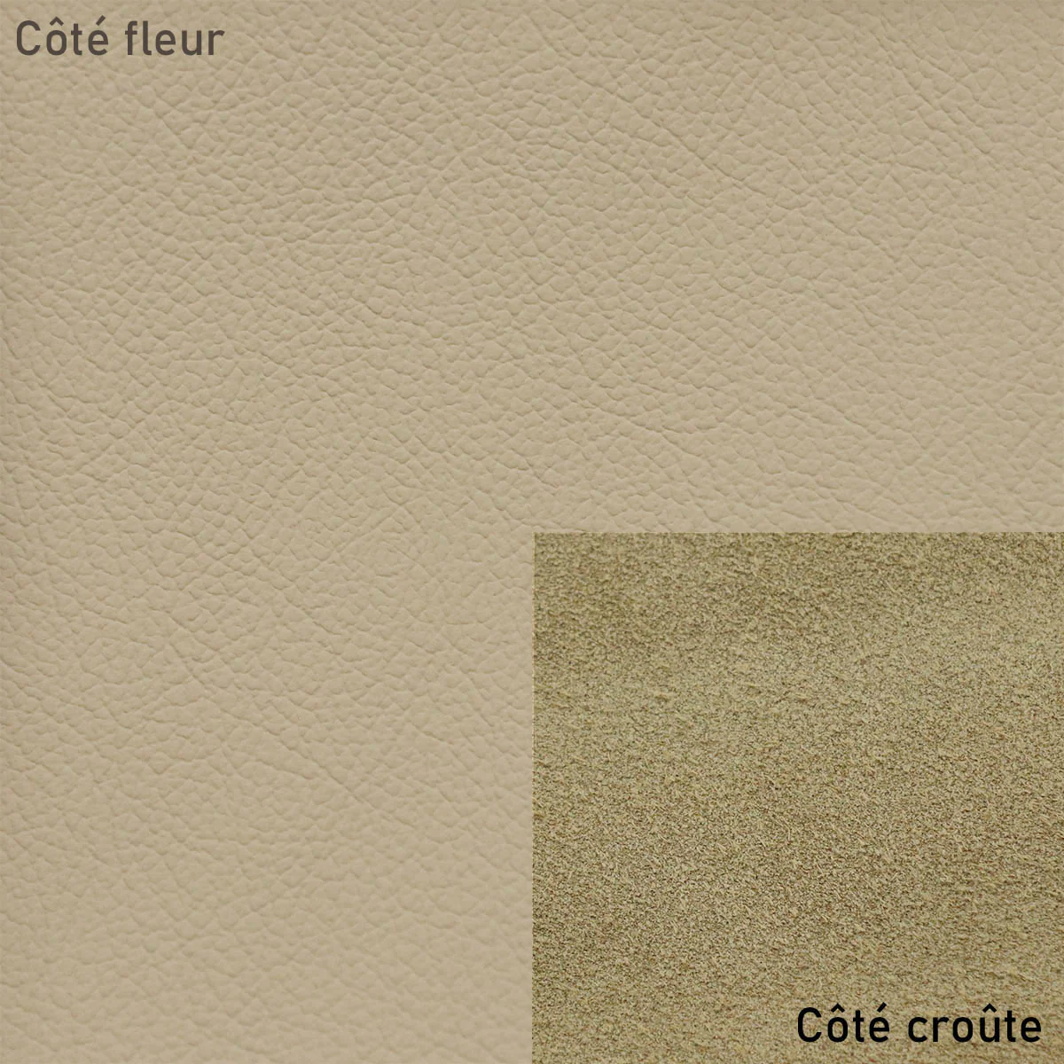 Peau de cuir automobile grain naturel - GRÈGE - Image 2