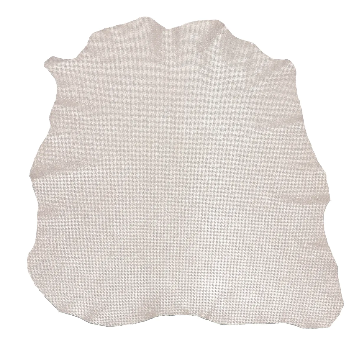 Peau de cuir de chèvre velours fantaisie - imprimé Pied de poule - BEIGE DORÉ T10 - Image 3
