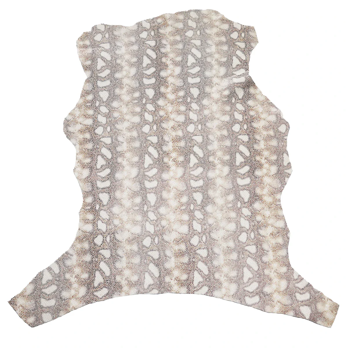 Peau de cuir de chèvre velours fantaisie - imprimé reptile T08 - Image 3