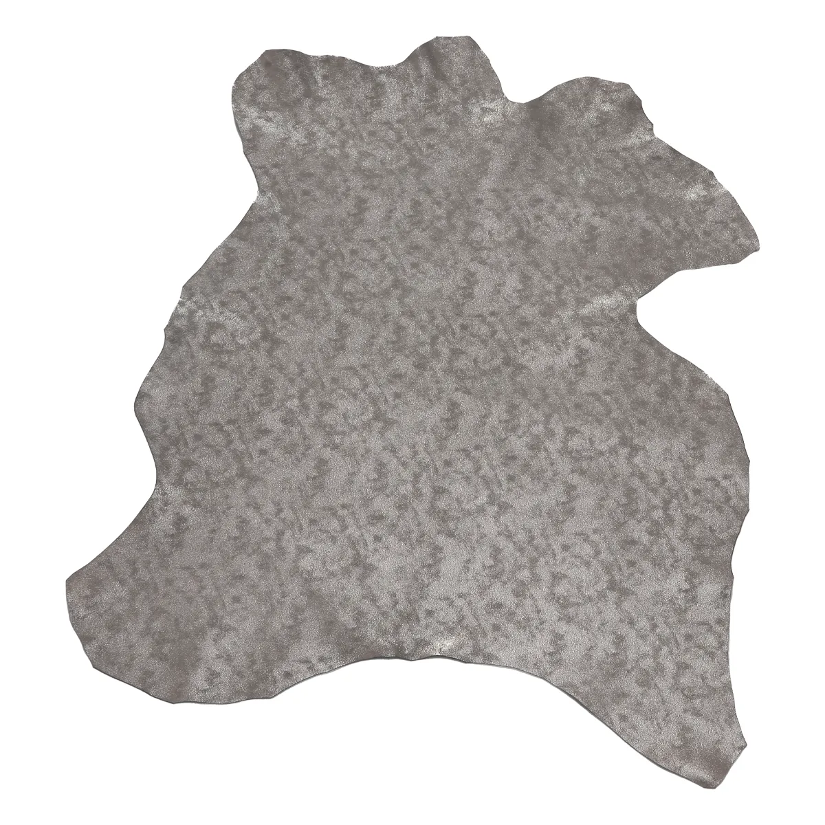 Peau de cuir de chèvre velours fantaisie - marbré GRIS MÉTALLISÉ S66 - Image 3