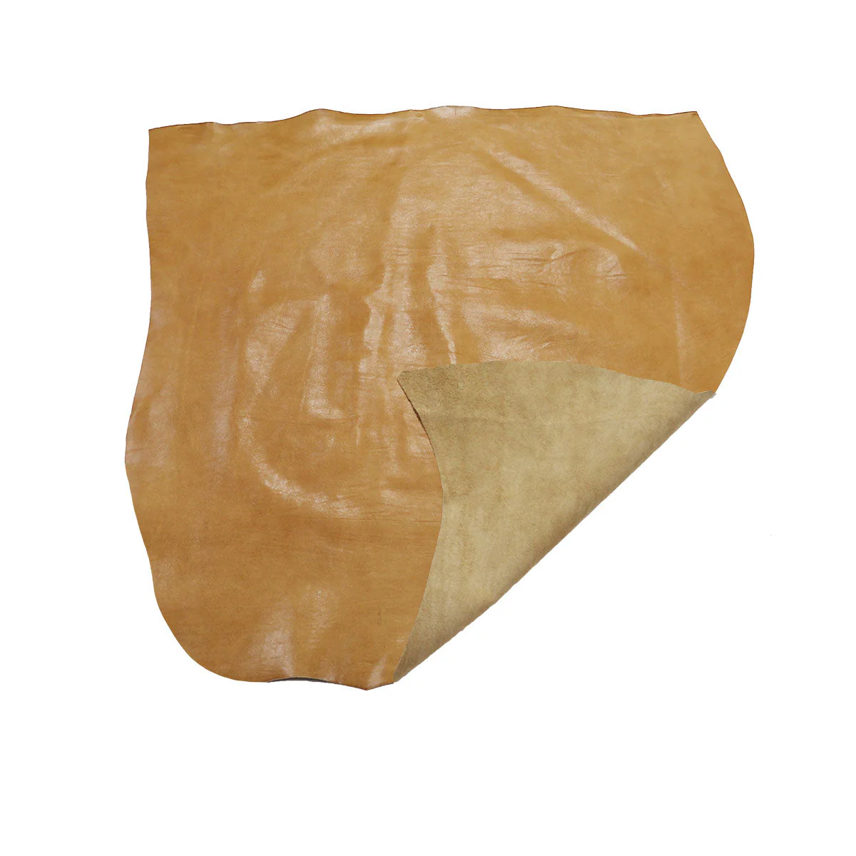 Peau de cuir de vachette lisse effet froissé - CAMEL R43 - Image 3