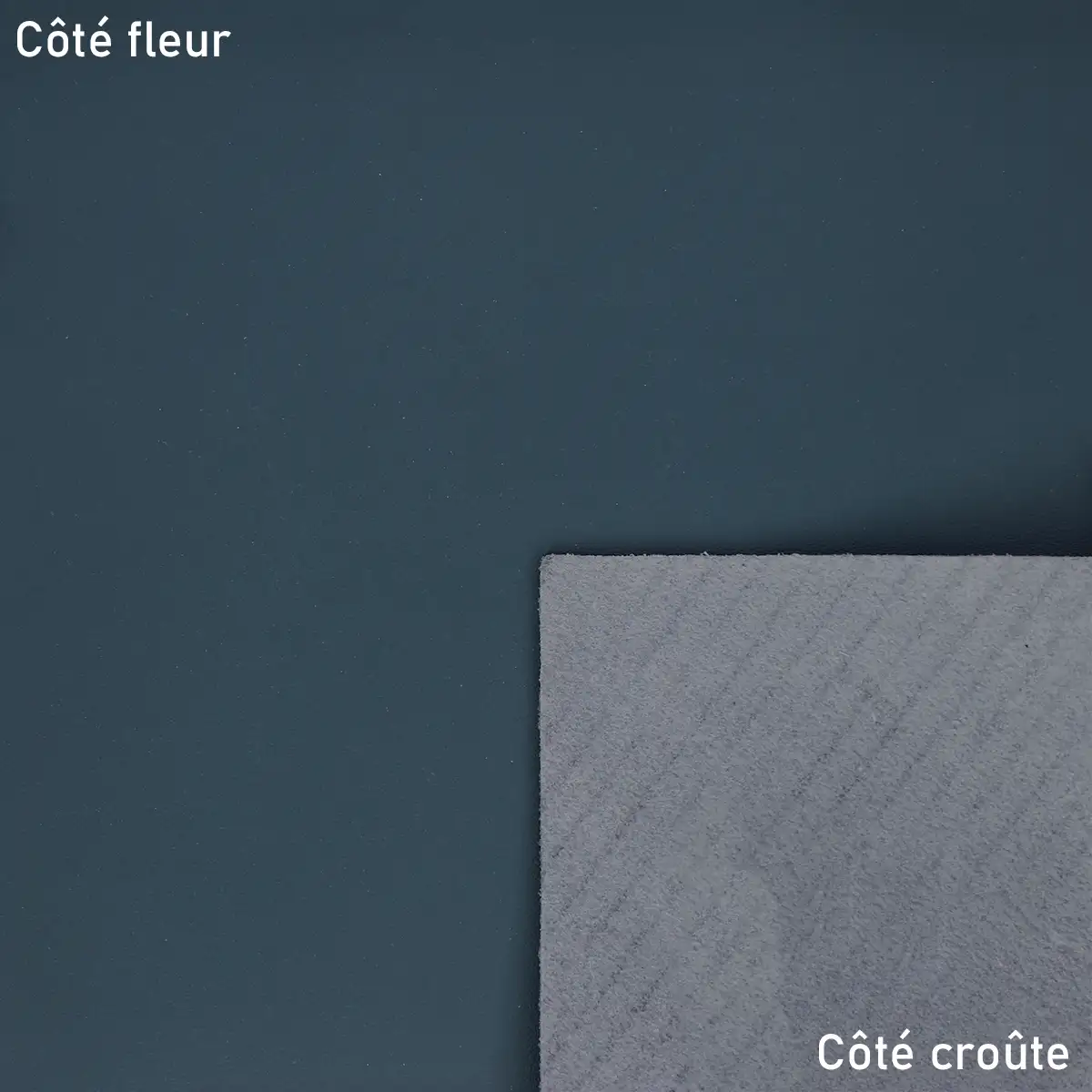 Peau de cuir de vachette VENUS - BLEU PAON U73 - Image 2