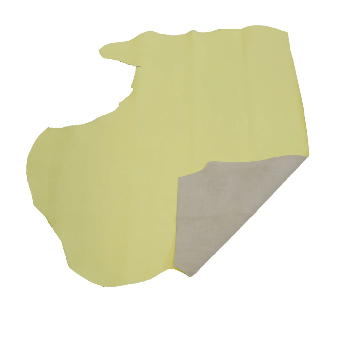 Peau de cuir de veau Grograin - JAUNE PÂLE D71 - Image 3