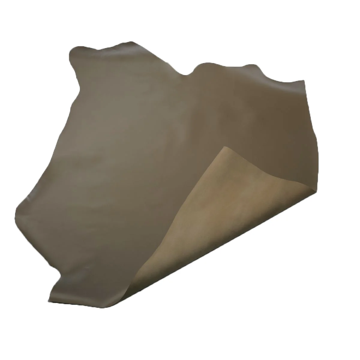 Peau de cuir de vachette lisse - BRONZE KAKI H42 - Image 3