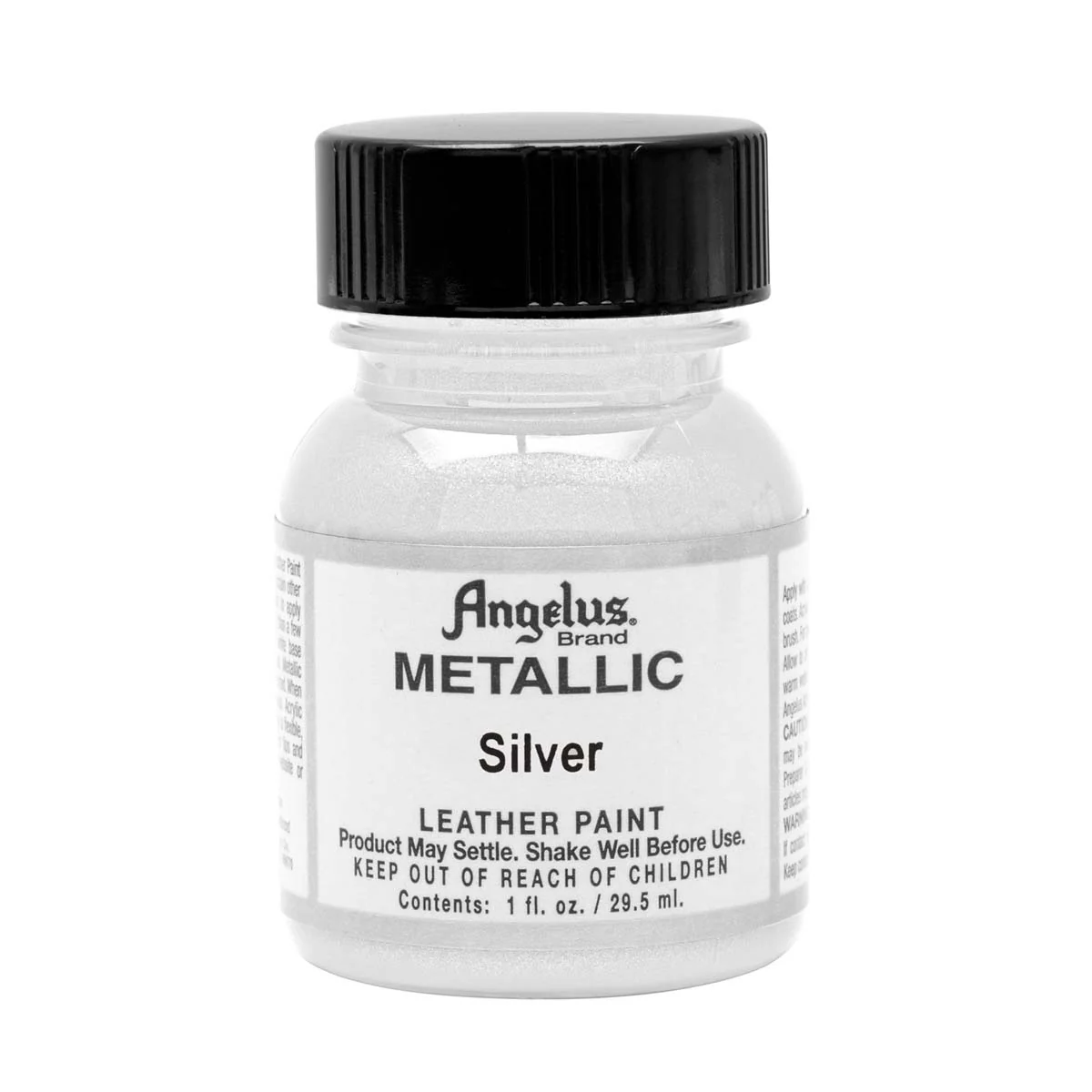 Peinture cuir acrylique - Angelus - Métallique - 29,5 ml Silver - 150