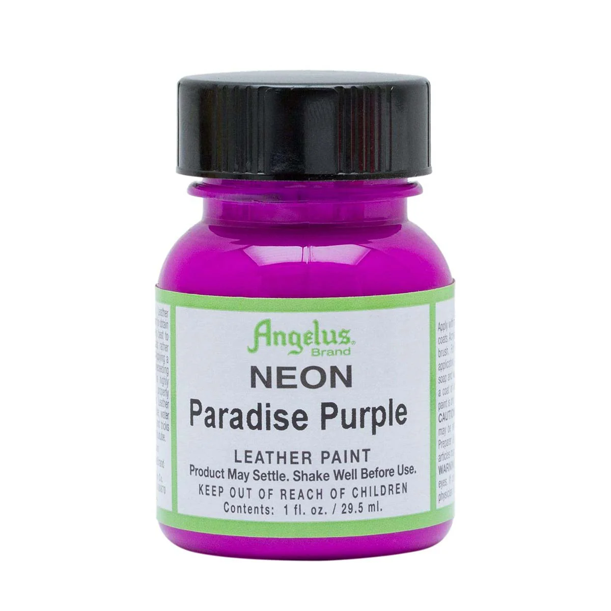 Peinture cuir acrylique - Angelus - Néon - 29,5 ml - Paradise Purple - 124