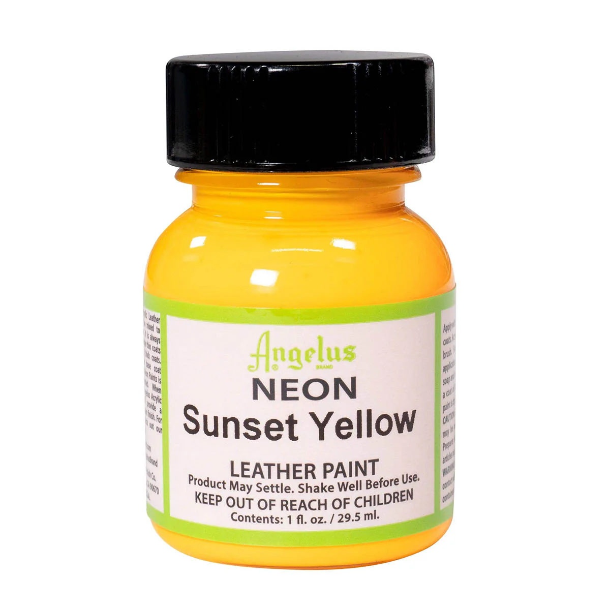 Peinture cuir acrylique - Angelus - Néon - 29,5 ml - Sunset Yellow - 128