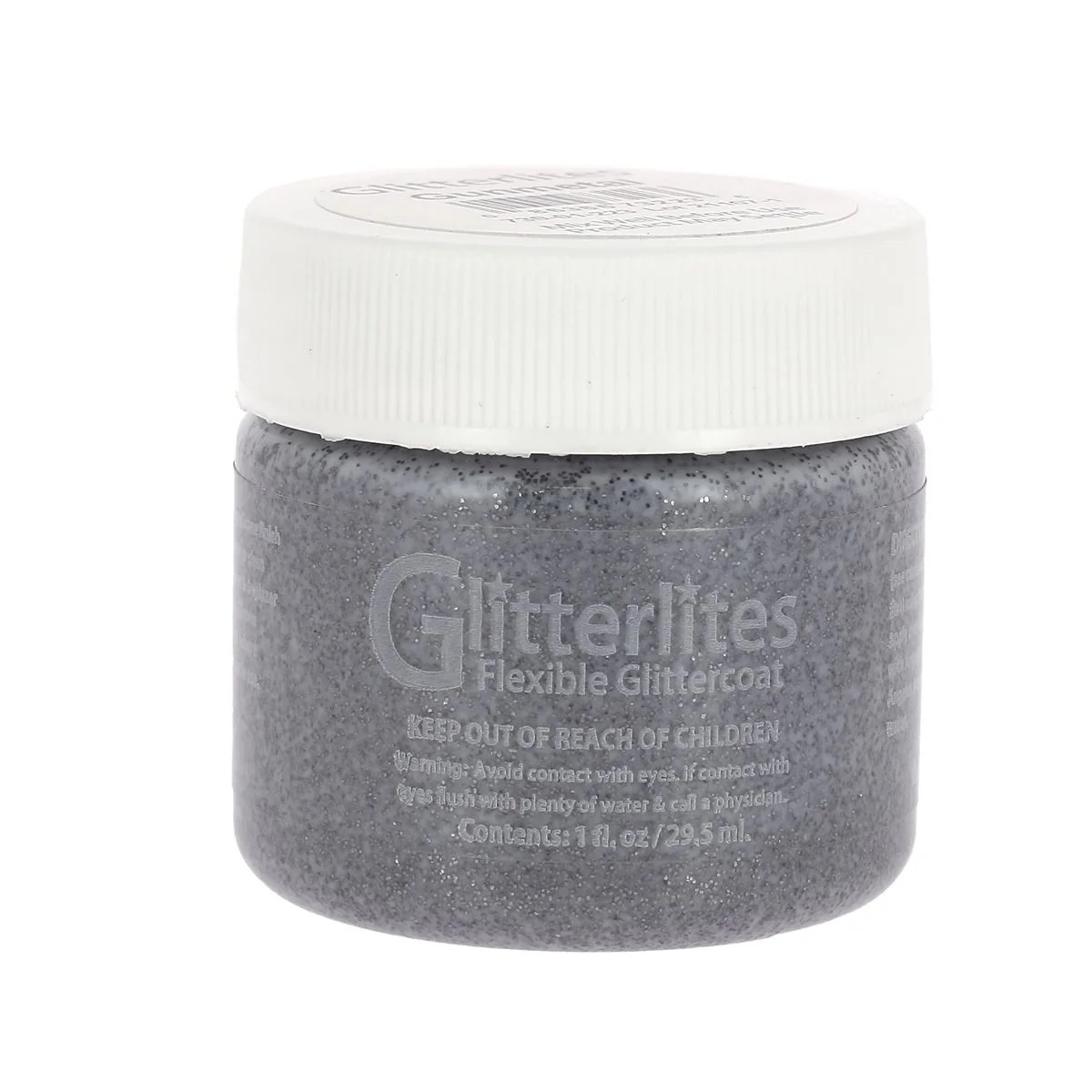 Peinture cuir acrylique Glitterlites - Angelus - Paillettes - 29,5 ml - Gunmetal