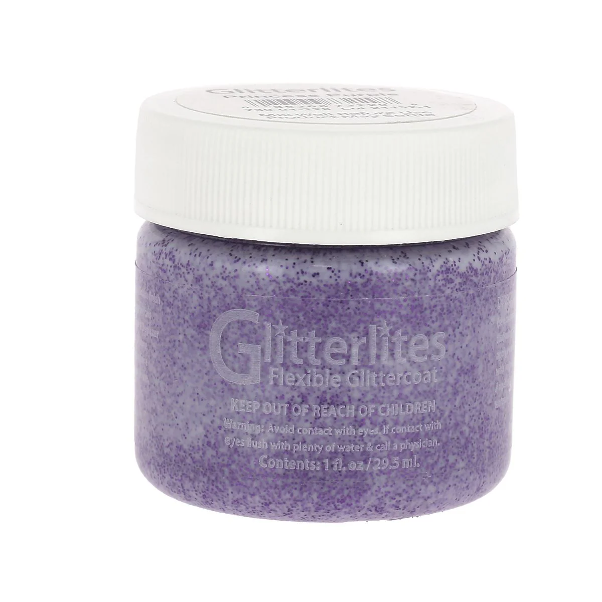 Peinture cuir acrylique Glitterlites - Angelus - Paillettes - 29,5 ml - Princess Purple