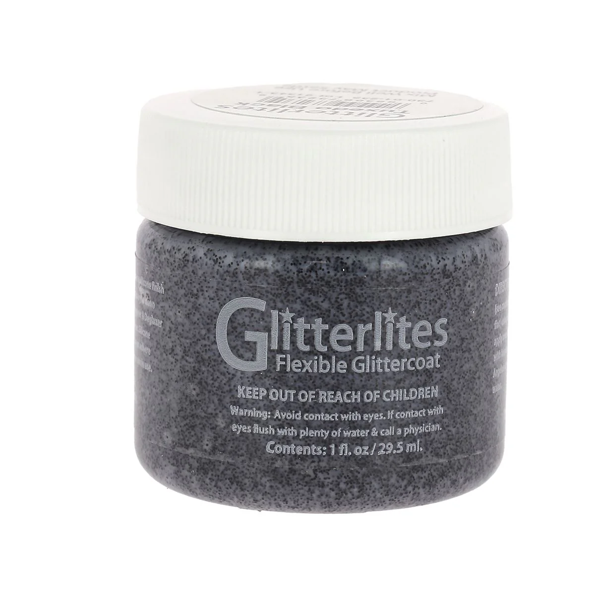 Peinture cuir acrylique Glitterlites - Angelus - Paillettes - 29,5 ml - Tuxedo Black