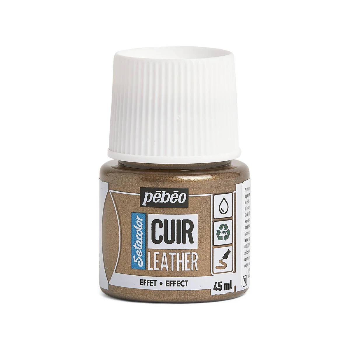 Peinture cuir acrylique Setacolor - 45ml - Pébéo - MÉTAL BRONZE 32
