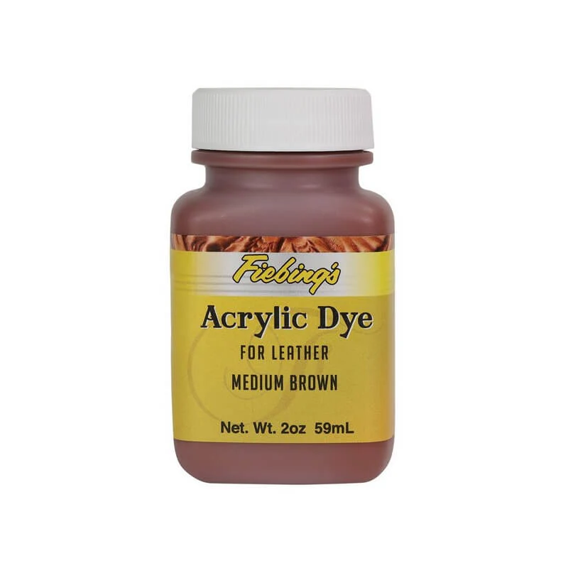 Peinture opaque - Fiebing's Acrylic Dye - 59ml - MARRON MOYEN / MEDIUM BROWN