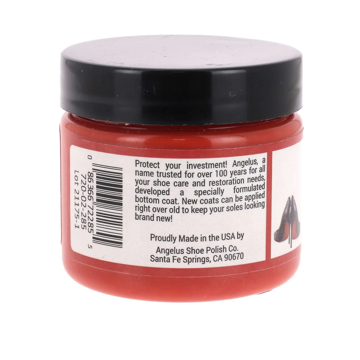Peinture rouge pour semelles de chaussures Walk on red Angelus - 60ml - Image 3