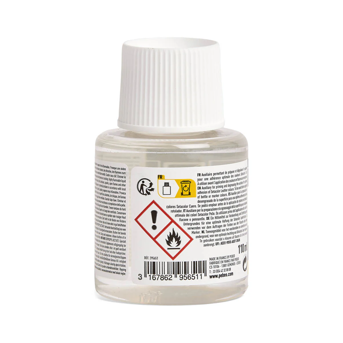 Préparateur dégraissant avant peinture cuir Setacolor - 110 ml - Pébéo - Image 3