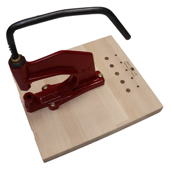 Presse d'établi livrée sur son socle en bois (N) - Image 6