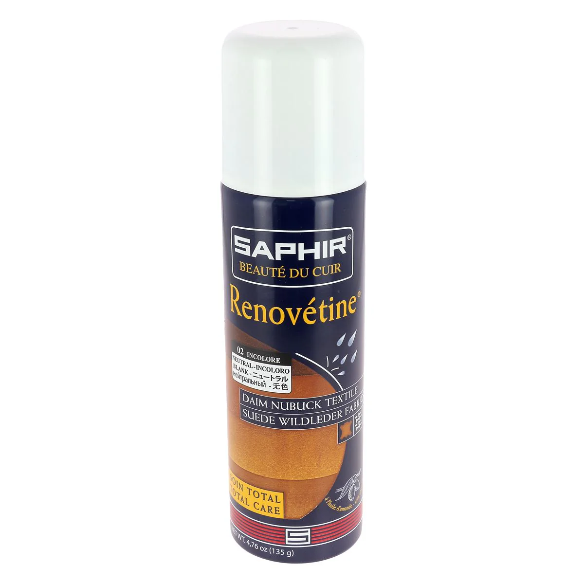 Renovétine soin total pour cuir Velours et Nubuck - Aérosol 200ml - Saphir