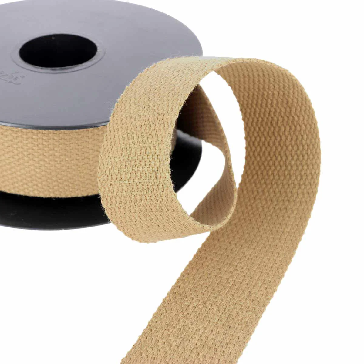 Sangle en Coton 30mm - BEIGE - Bobine de 5 mètres