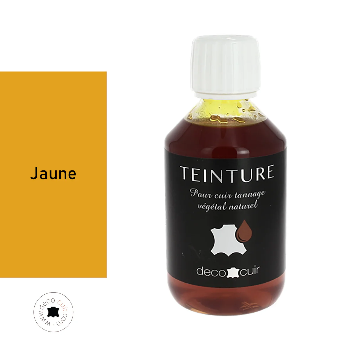 Teinture base aqueuse Deco Cuir - JAUNE - Image 3