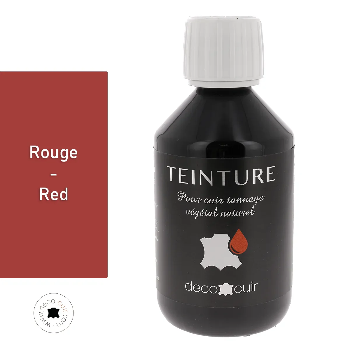Teinture base aqueuse Deco Cuir - ROUGE - Image 2