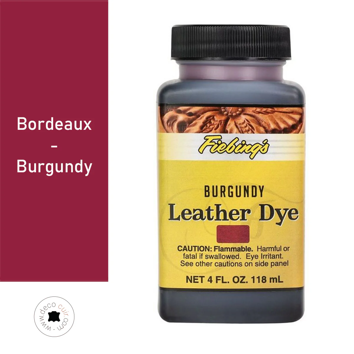 Teinture pour cuir FIEBING'S Leather dye - BORDEAUX / BURGUNDY