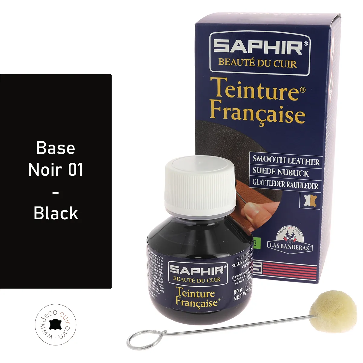 Teinture Française 50ml Saphir - BASE NOIR 01