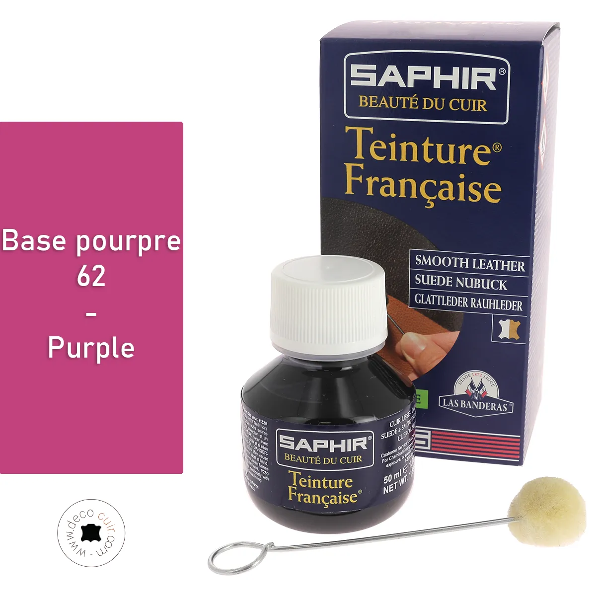Teinture Française 50ml Saphir - BASE POURPRE 62
