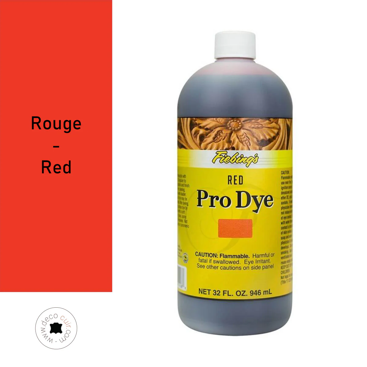 Teinture à l'huile - Fiebing's Pro Dye - ROUGE / RED - Image 2