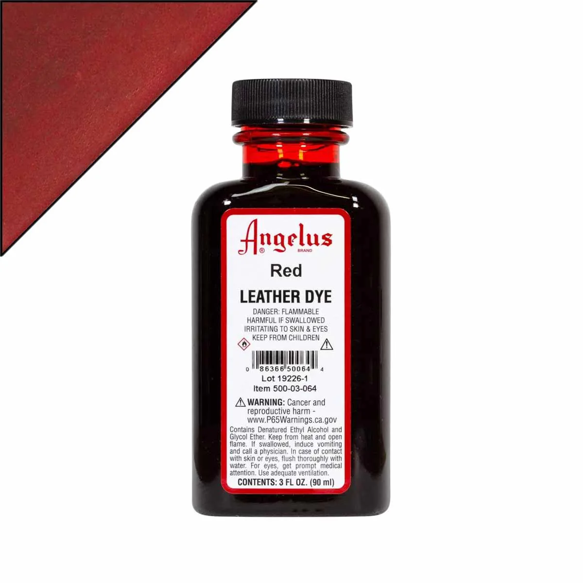 Teinture pour cuir Angelus Leather Dye 90ml - Red 064