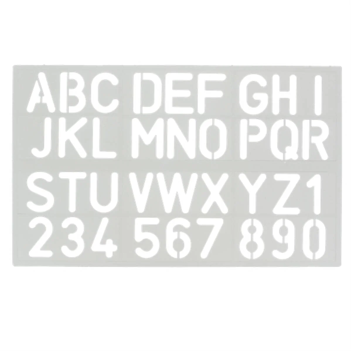 Trace-lettres - Majuscules et chiffres - Hauteur 30 mm